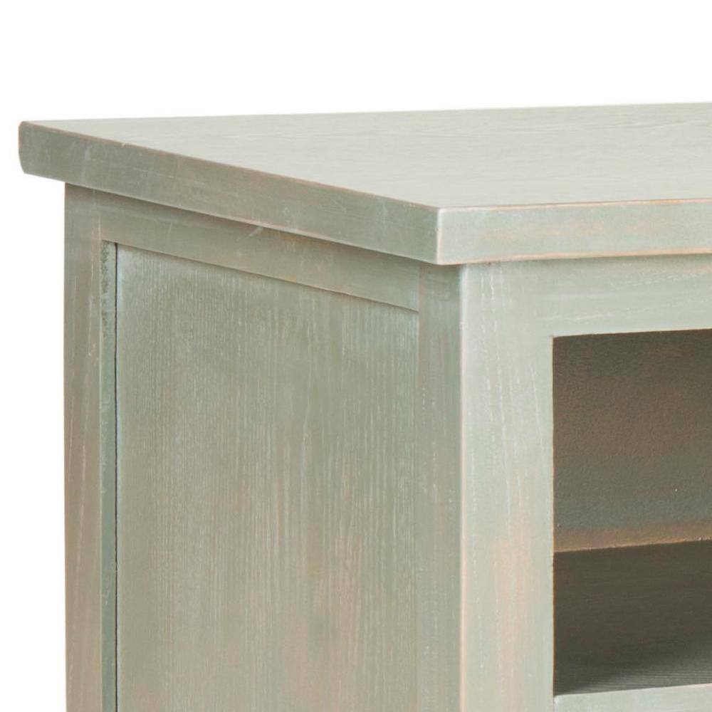 Gray Transitional Kids' Bookshelf with Storage Cubes