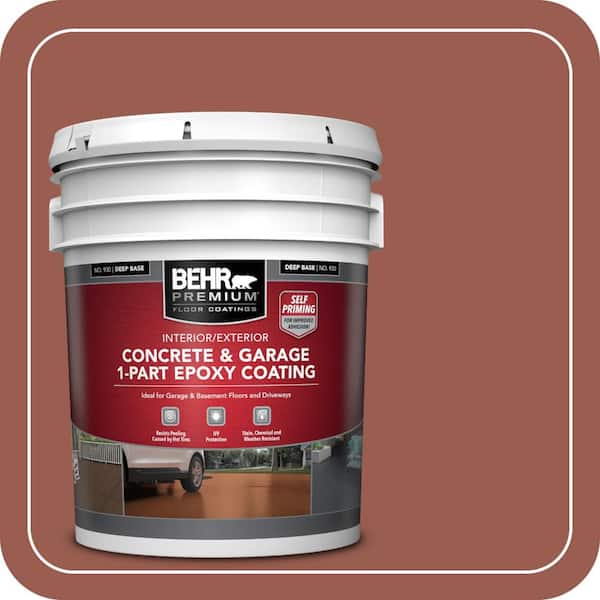 5 gal. #S160-6 Red Potato Self-Priming 1-Part Epoxy Satin Interior/Exterior Concrete and Garage Floor Paint