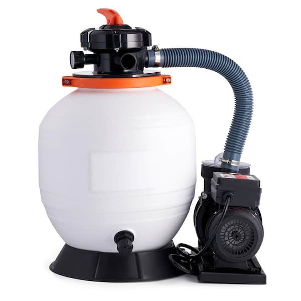 Sand Filter Pump for Above Ground Pools 14in. 3000 GPH 3/4 HP 450sq.ft. Swimming Pool Pumps System and Filters Combo Set