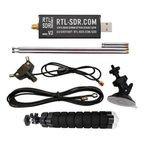 Lukyamzn Reception Amplified UHF, VHF Indoor Antenna Bias Tee SMA Software Defined Radio with Dipole Antenna Kit