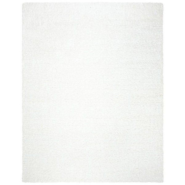 SAFAVIEH Madrid Shag Ivory 8 ft. x 10 ft. Solid Area Rug