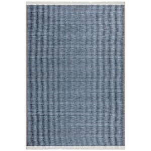 Ottomanson Non Shedding Washable Wrinkle-free Cotton Flatweave Solid 4x6  Indoor Area Rug, 4 ft. x 6 ft., Navy MIL7366-4X6 - The Home Depot