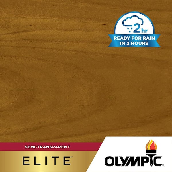 Olympic Elite 1 gal. ST-2024 Sierra Semi-Transparent Exterior Stain and Sealer in One Low VOC