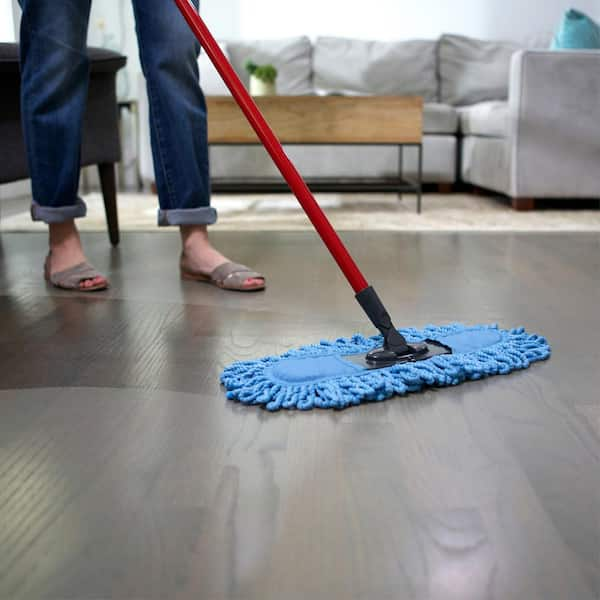 Baseboard Buddy Cleaning Mop Walk Glide Extendable Microfiber Dust Cleaner Brush