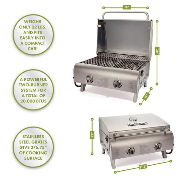 Cuisinart Four Burner Gas Grill with Dual Fuel Valves