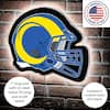 Evergreen Los Angeles Rams Helmet 19 in. x 15 in. Plug-in LED Lighted Sign  8LED3828HMT - The Home Depot