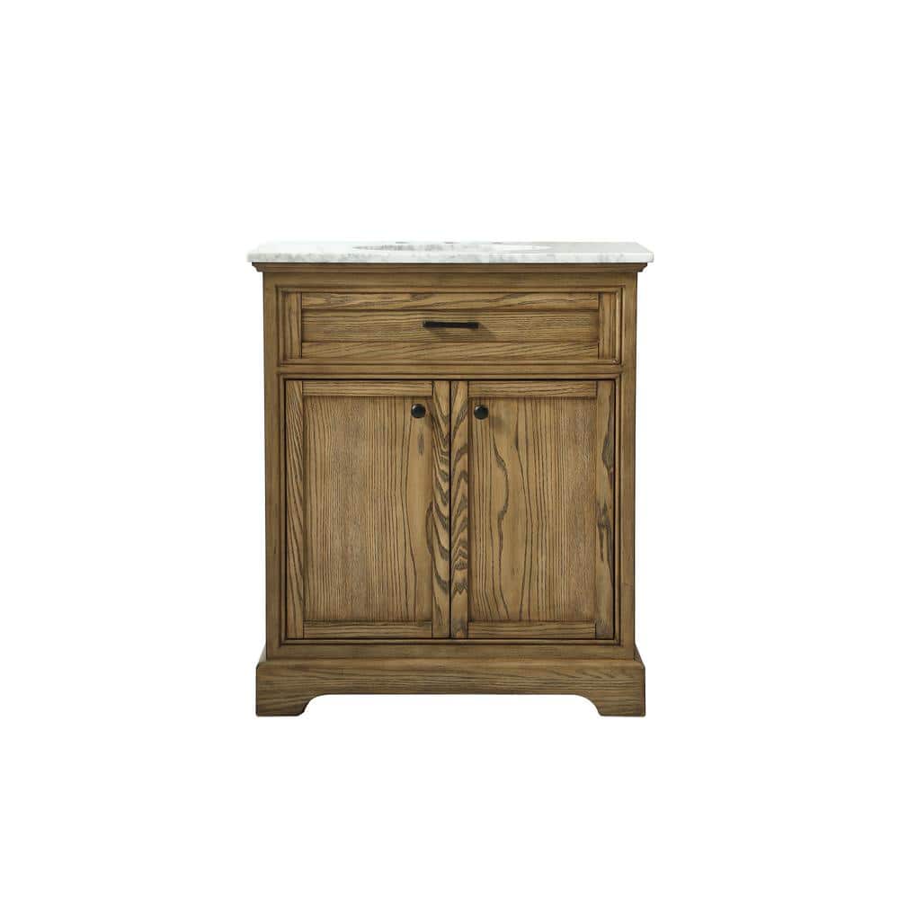 Timeless Home 30 in. W x 21.5 in. D x 35 in. H Single Bathroom Vanity in Dr
