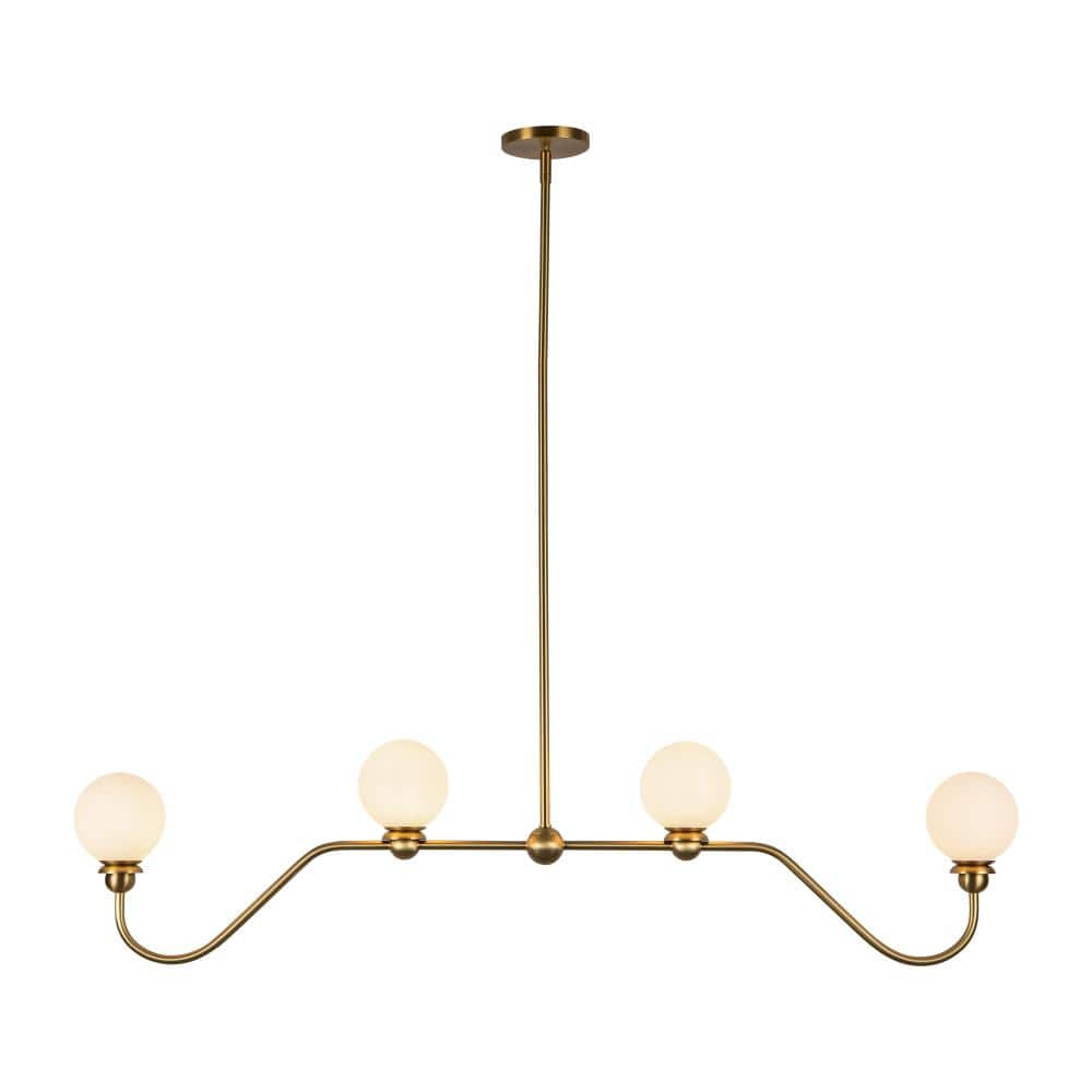 Beckett 49-in Brushed Gold Linear Pendant price history on PriceWatchPro