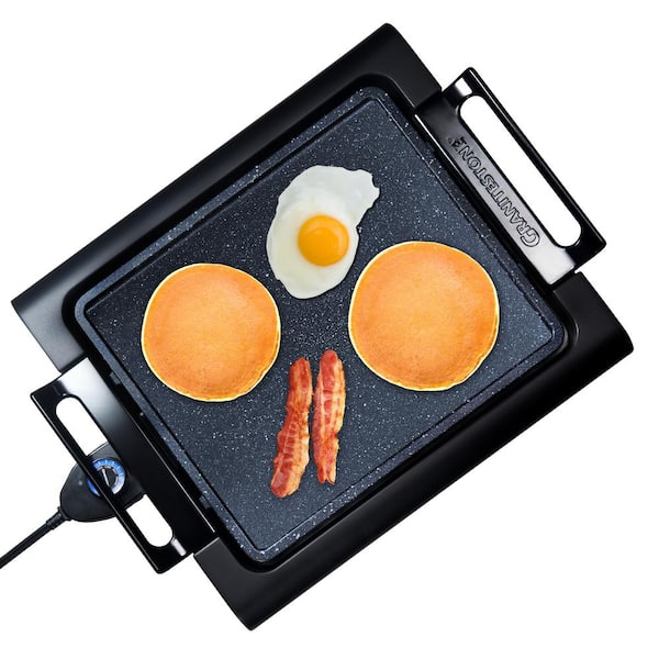 Large Electric Griddle Indoor Non Stick Coating Pancakes Cooking Frying Grilling 