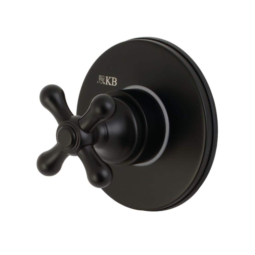 Single-Handle 1-Hole Wall Mount Three-Way Diverter Valve with Trim Kit in Matte Black price history on PriceWatchPro