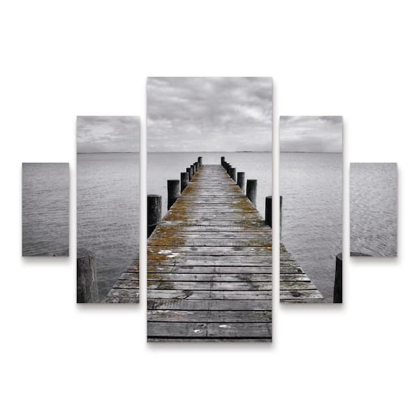 SD Smart Destination 5-Piece Panel Set Unframed Photography Wall Art 34 in. x 44 in.