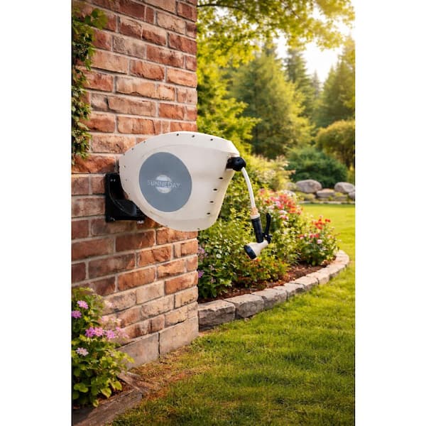Sunneday 65 ft. Retractable Garden Hose Reel GKW-20S - The Home Depot