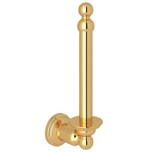 Edwardian Wall Mounted Toilet Paper Holder in English Gold