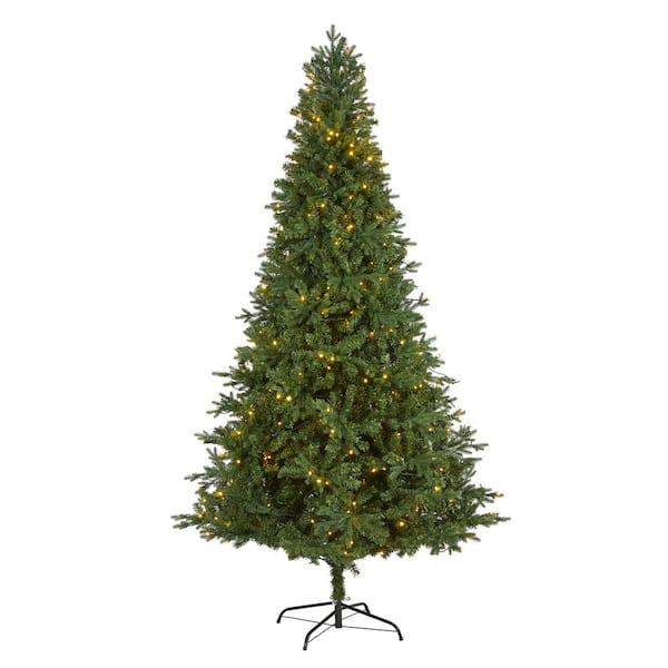 8 ft. Pre-Lit Vermont Fir Artificial Christmas Tree with 450-Clear LED Lights