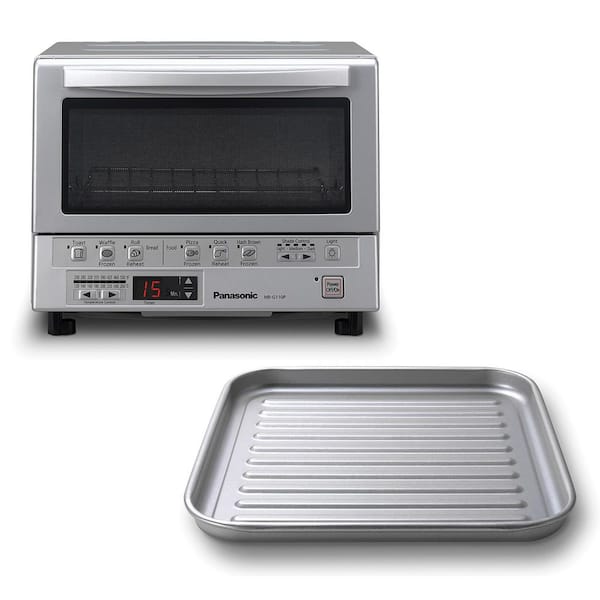 Panasonic Flashxpress 1300-Watt Silver Toaster Oven with Double Infrared  Heating NB-G110P - The Home Depot