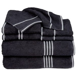 6-Piece Chocolate 100% Cotton Bath Towel Set 509376ROR - The Home