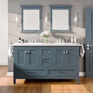 EVIVA Britney 42 Inch Transitional Ash Blue Bathroom Vanity