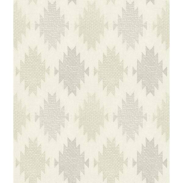 Chesapeake 10 in. W x 13 in. L Yellow Moss Stitched Heirloom Wallpaper Sample