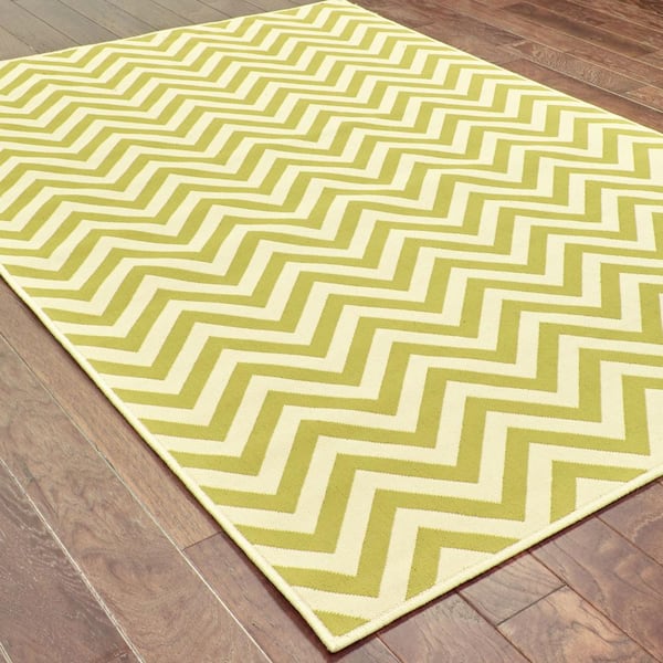 Breakwater Goldenrod 9 ft. x 13 ft. Indoor/Outdoor Area Rug