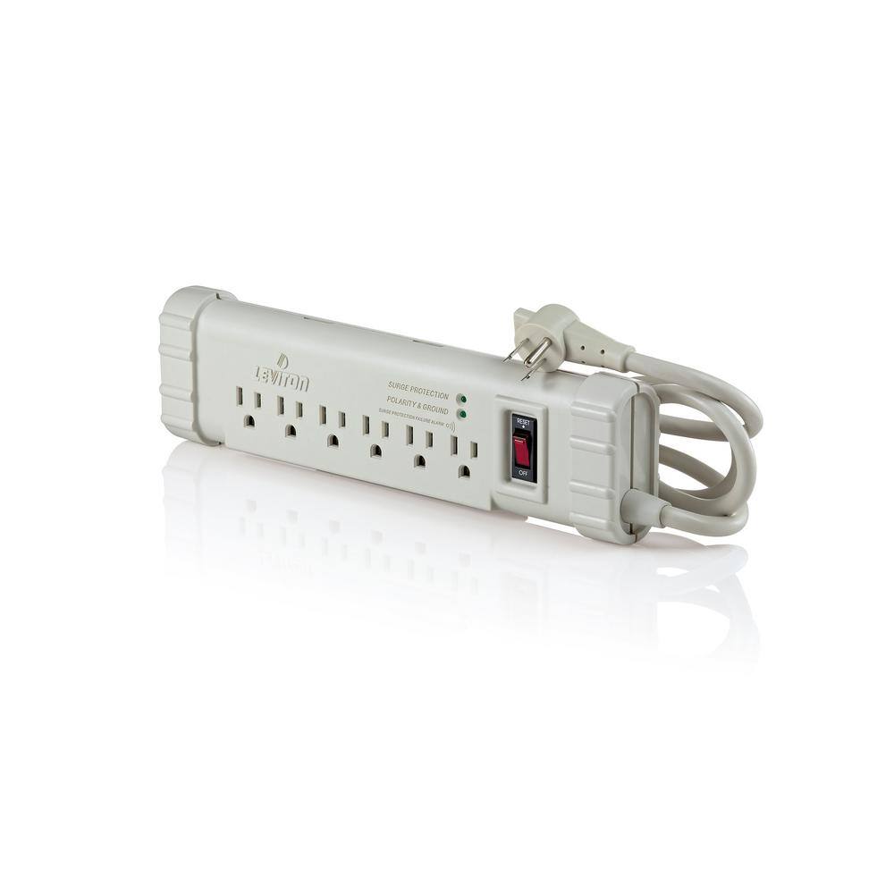 UPC 078477275795 product image for 15 Amp Office Grade Surge Protected 6-Outlet Power Strip, 1010 Joules, On/Off Sw | upcitemdb.com