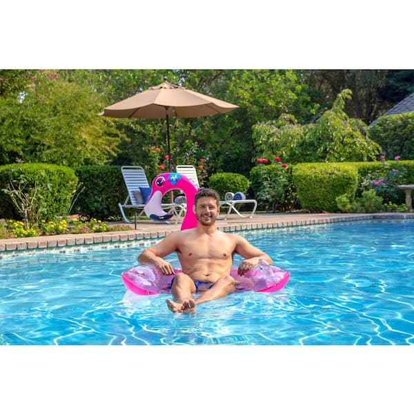 Poolmaster Pink Flamingo Sling Chair Swimming Pool Float Lounge