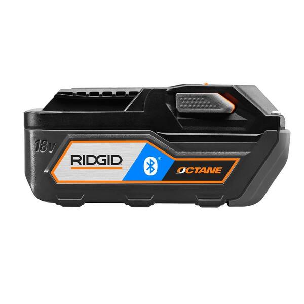 RIDGID - 18-Volt OCTANE Lithium-Ion Bluetooth 3.0 Ah and 6.0 Ah Battery Starter Kit with Charger