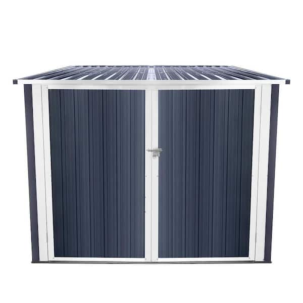 6.2 ft. W x 6.3 ft. D Outdoor Metal Storage Shed with Dedicated Bike Storage (39.06 sq. ft.)
