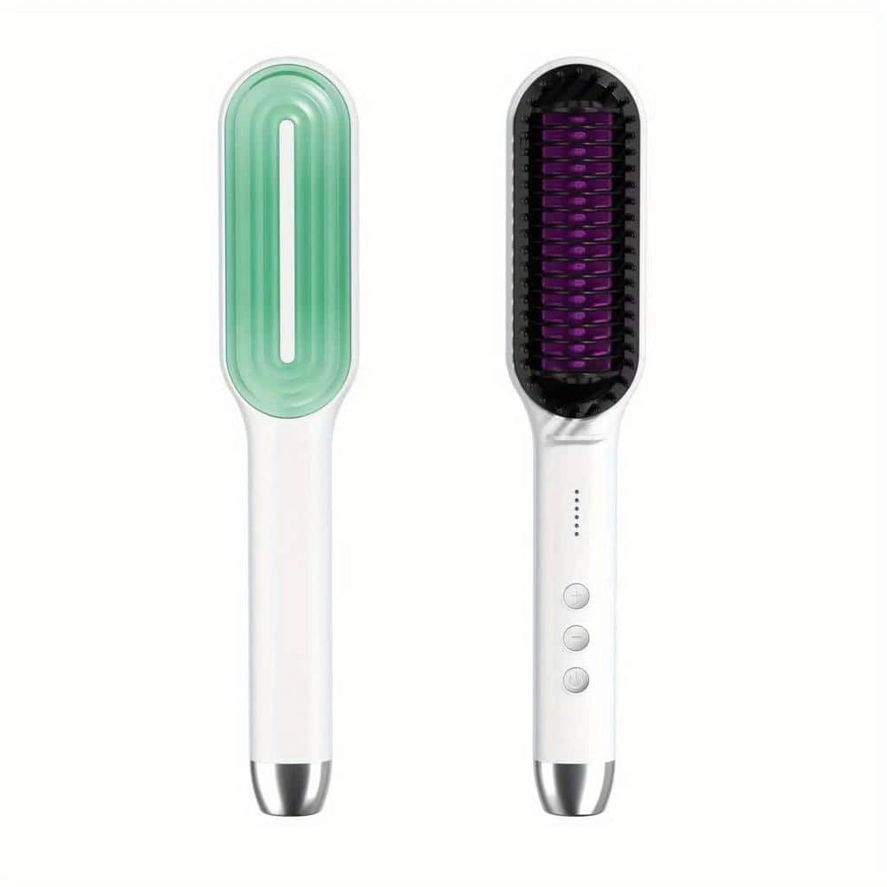 Electric Straightening Beard Comb Hairdressing Tool with 5-speed Temperatur