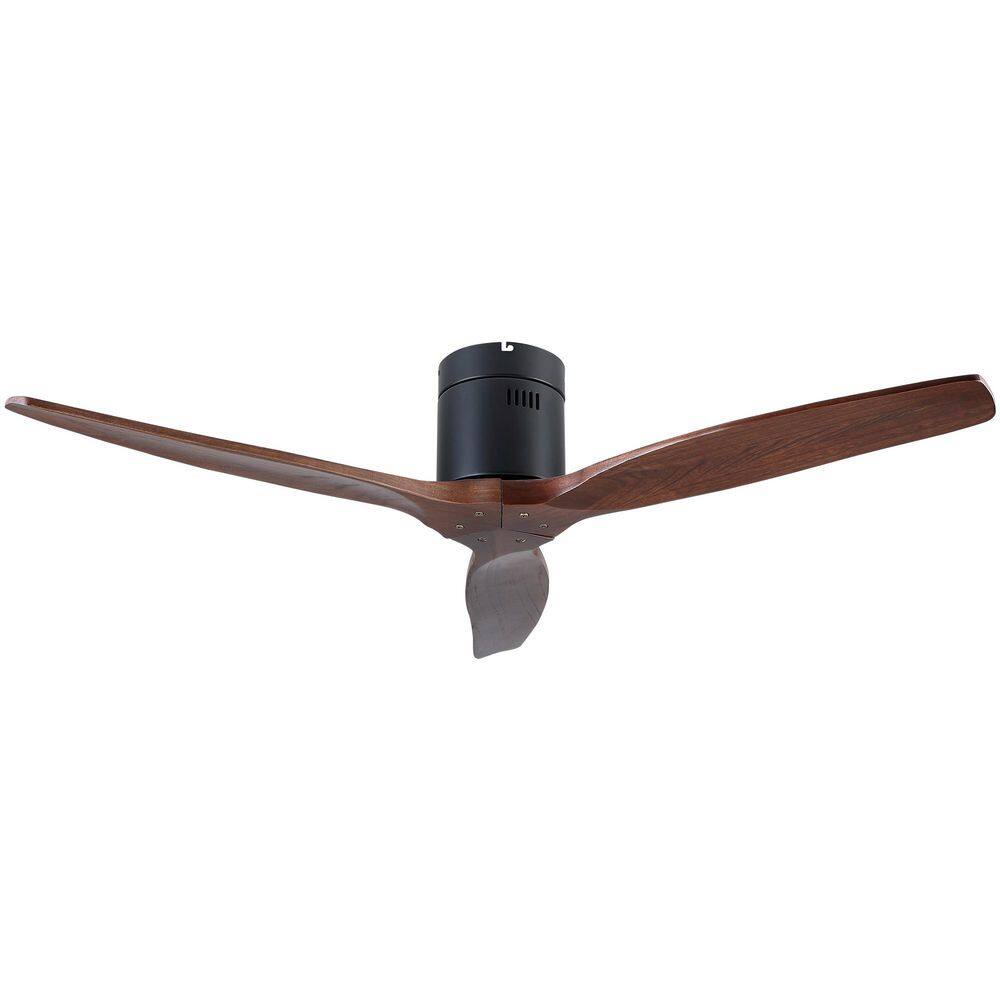 52 in. Matte Black Farmhouse Ceiling Fan with Solid Wood Blades, 6-Speed DC Motor, Forward/Reverse, ETL Certified price history on PriceWatchPro