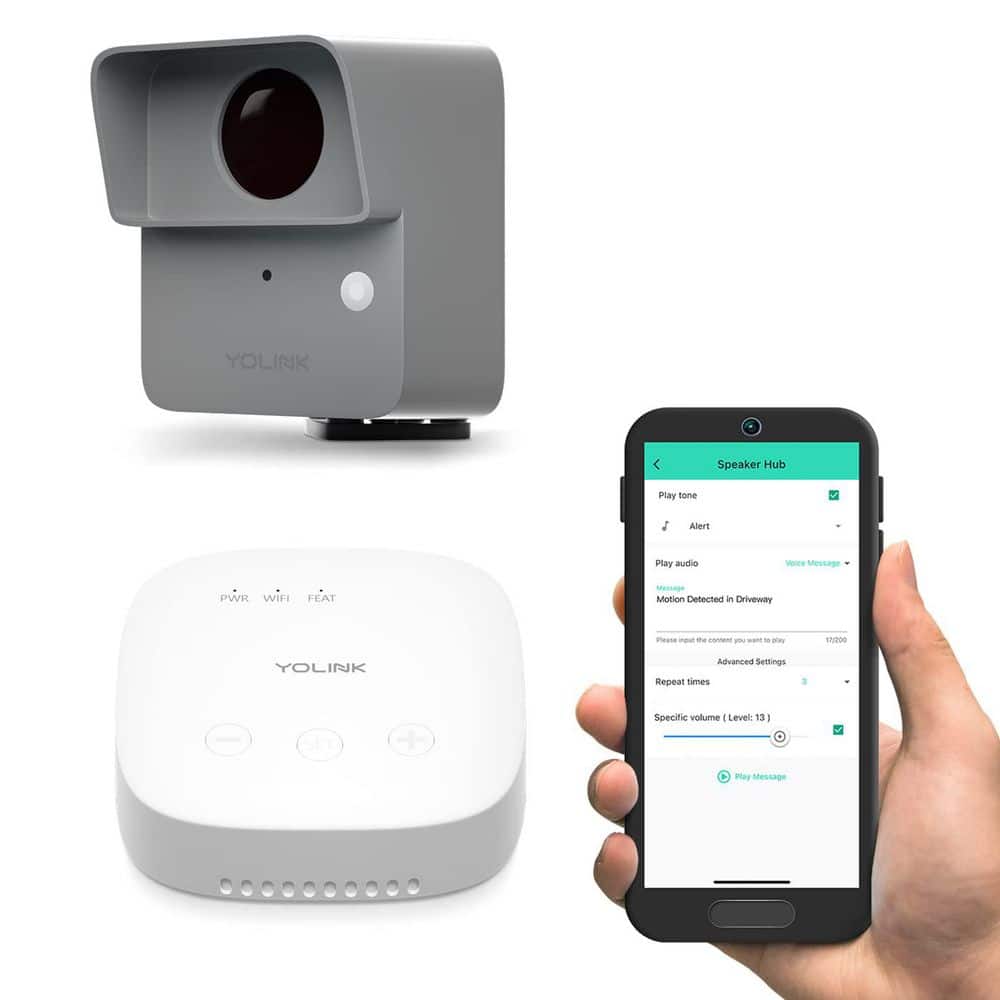 SpeakerHub and 1 Outdoor Motion Detector Starter Kit
