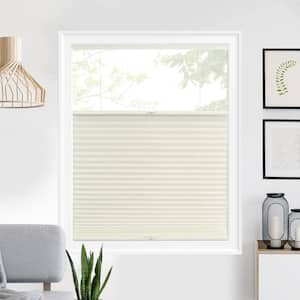 Perfect Lift Window Treatment Cut-to-Width White Cordless Blackout Eco  Polyester Honeycomb Cellular Shade 35.5 in. W x 48 in. L QMWT354480 - The  Home Depot