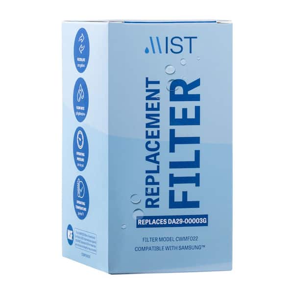 Mist Aqua-Pure Plus Replacement for Samsung DA29-00003G, DA29-00003F,  DA29-00003B, DA29-00003A Refrigerator Water Filter DA29-00003G CWMF022 -  The Home Depot