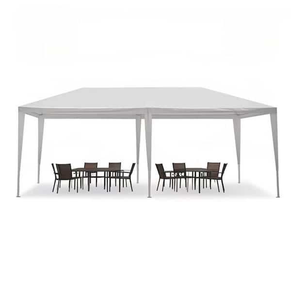 20ft L x 10ft W x 8.3ft H White Outdoor Party Tent Garden Gazebo Canopy for Weddings and Events