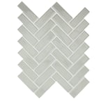 Restore Ash Gray 9 in. x 12 in. Glazed Ceramic Herringbone Mosaic Tile (0.6 sq. ft./each)