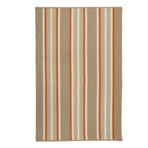 Mesa Stripe Rusted Sand 3 ft. x 5 ft. Striped Indoor/Outdoor Area Rug