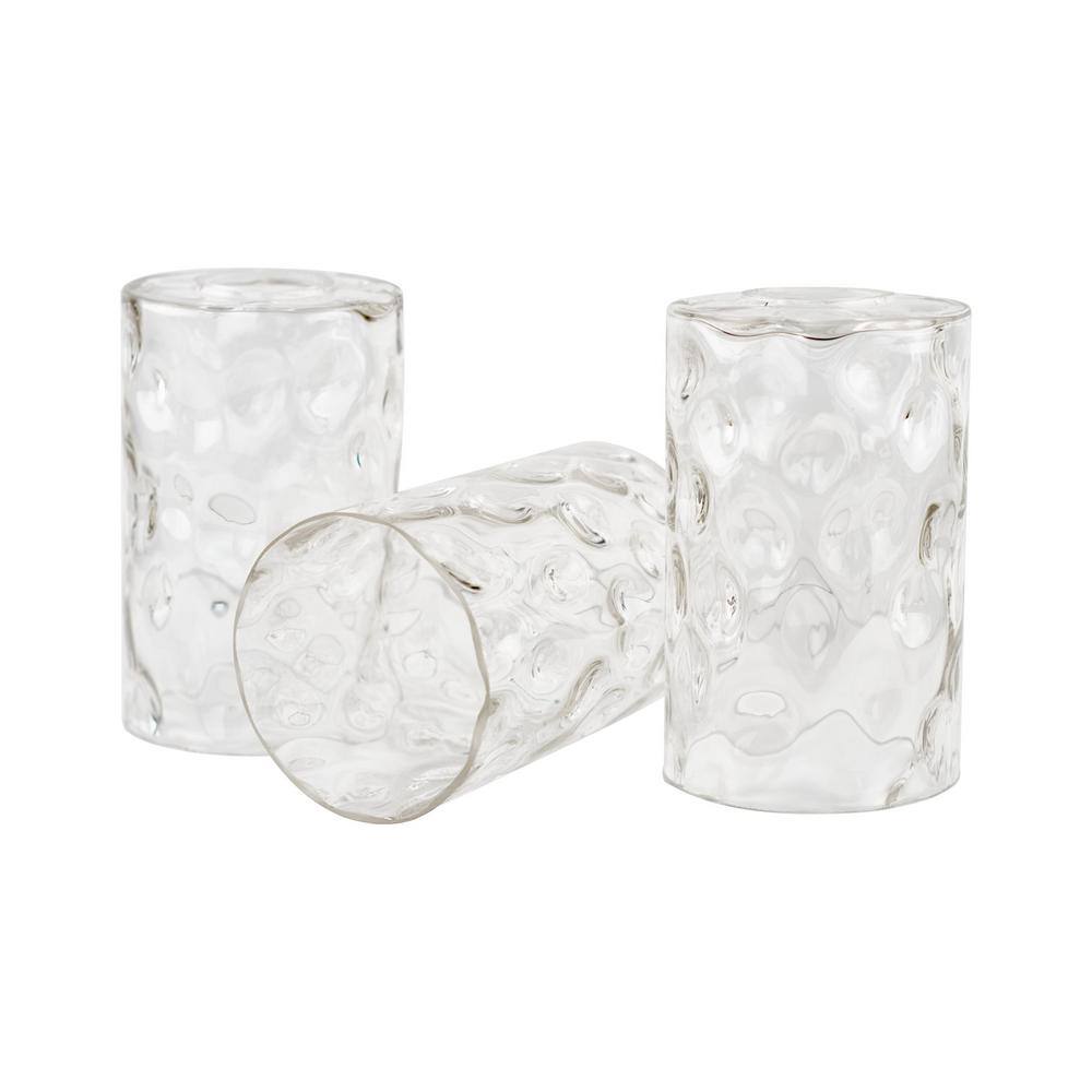 Armada II 6.5 in. Clear Glass Cylindrical Pendant/Sconce/Vanity Shade (3-Pack) price history on PriceWatchPro