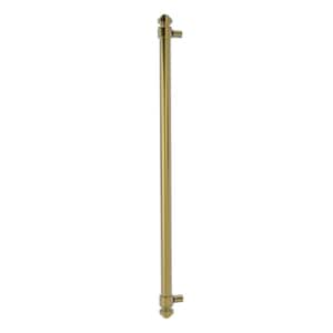 18 in. Center-to-Center Refrigerator Pull in Unlacquered Brass