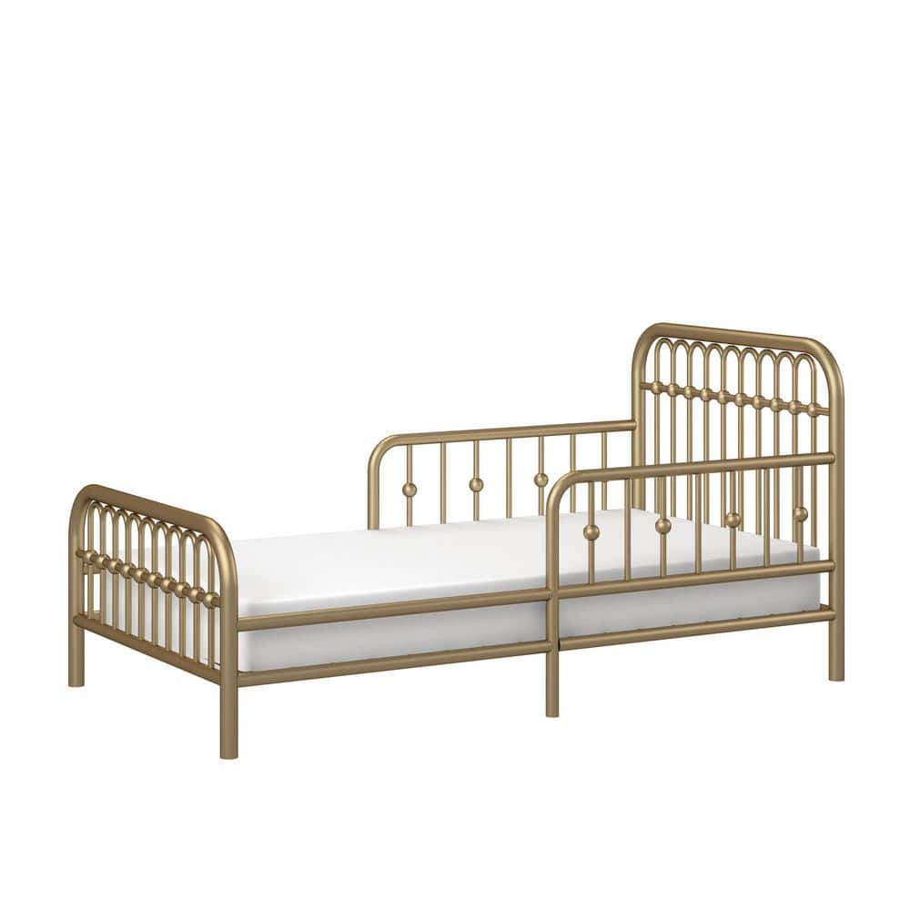 Little Seeds Monarch Hill Ivy Gold Metal Toddler Crib Bed -  6808496COM