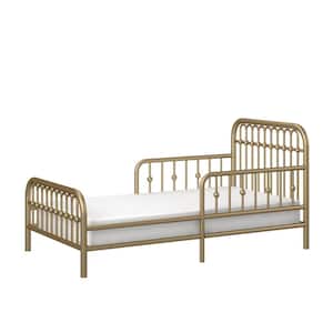 Monarch Hill Ivy Gold Metal Toddler Crib Bed