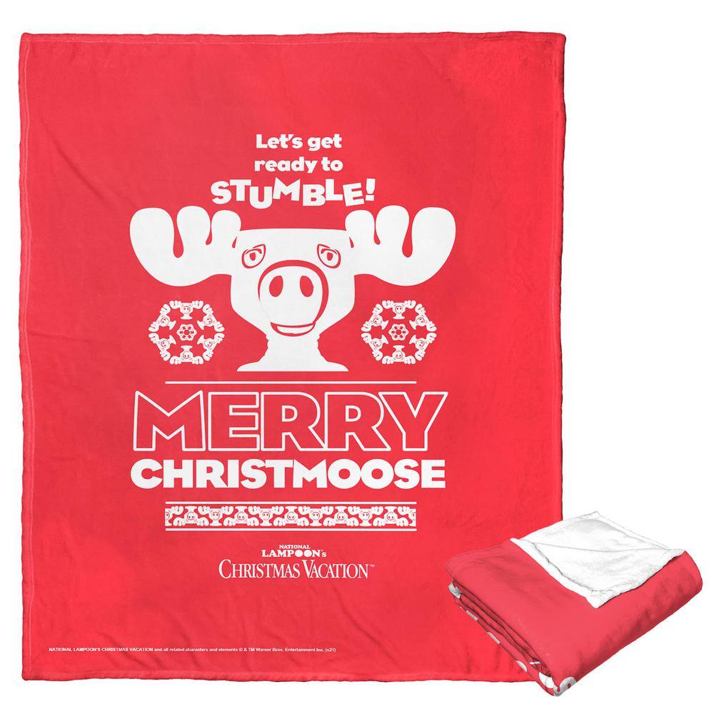 THE NORTHWEST GROUP Wb Nlcv Christmoose Time Silk Touch Multi-Colored Throw