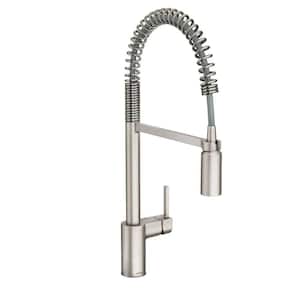 Align Single-Handle Pre-Rinse Spring Pulldown Sprayer Kitchen Faucet with Power Clean in Spot Resist Stainless