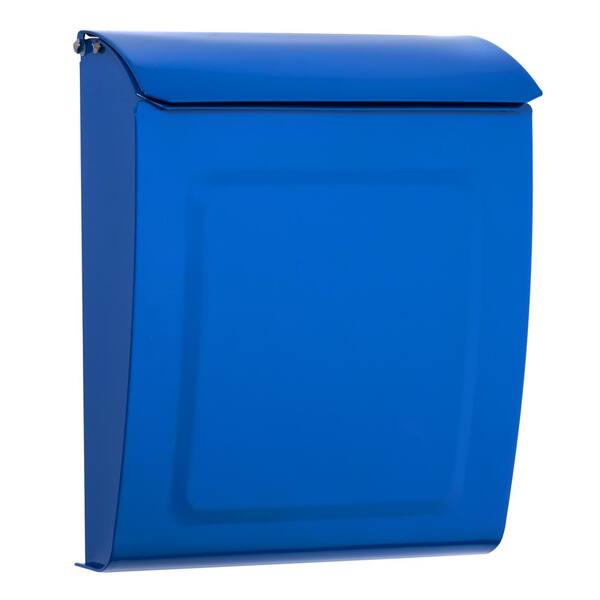 Architectural Mailboxes Aspen Locking Wall Mount Mailbox Blue