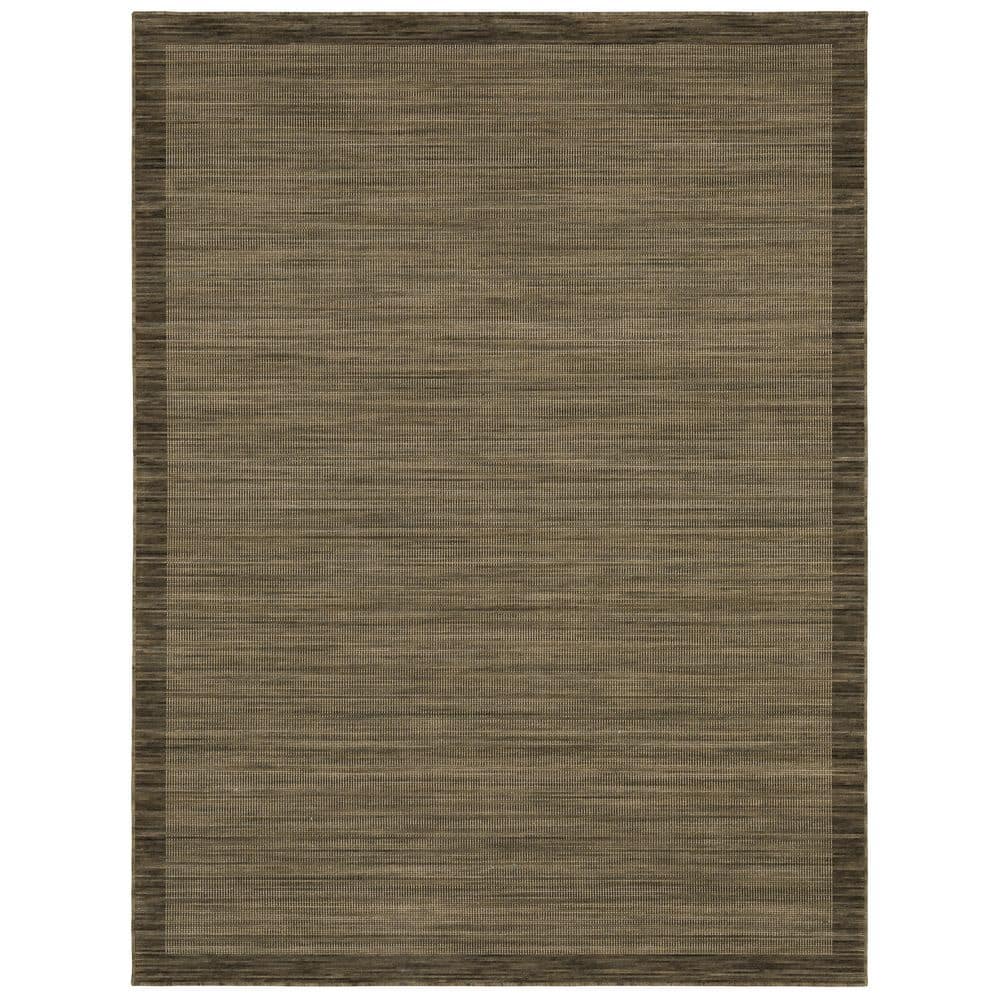 Wells 5 ft. x 8 ft. Brown/Tan Border Area Rug price history on PriceWatchPro