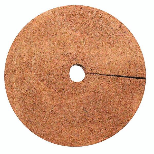Envelor 0.3 in. x 24 in. Coconut Fibers Mulch Tree Ring Protector Mat ...