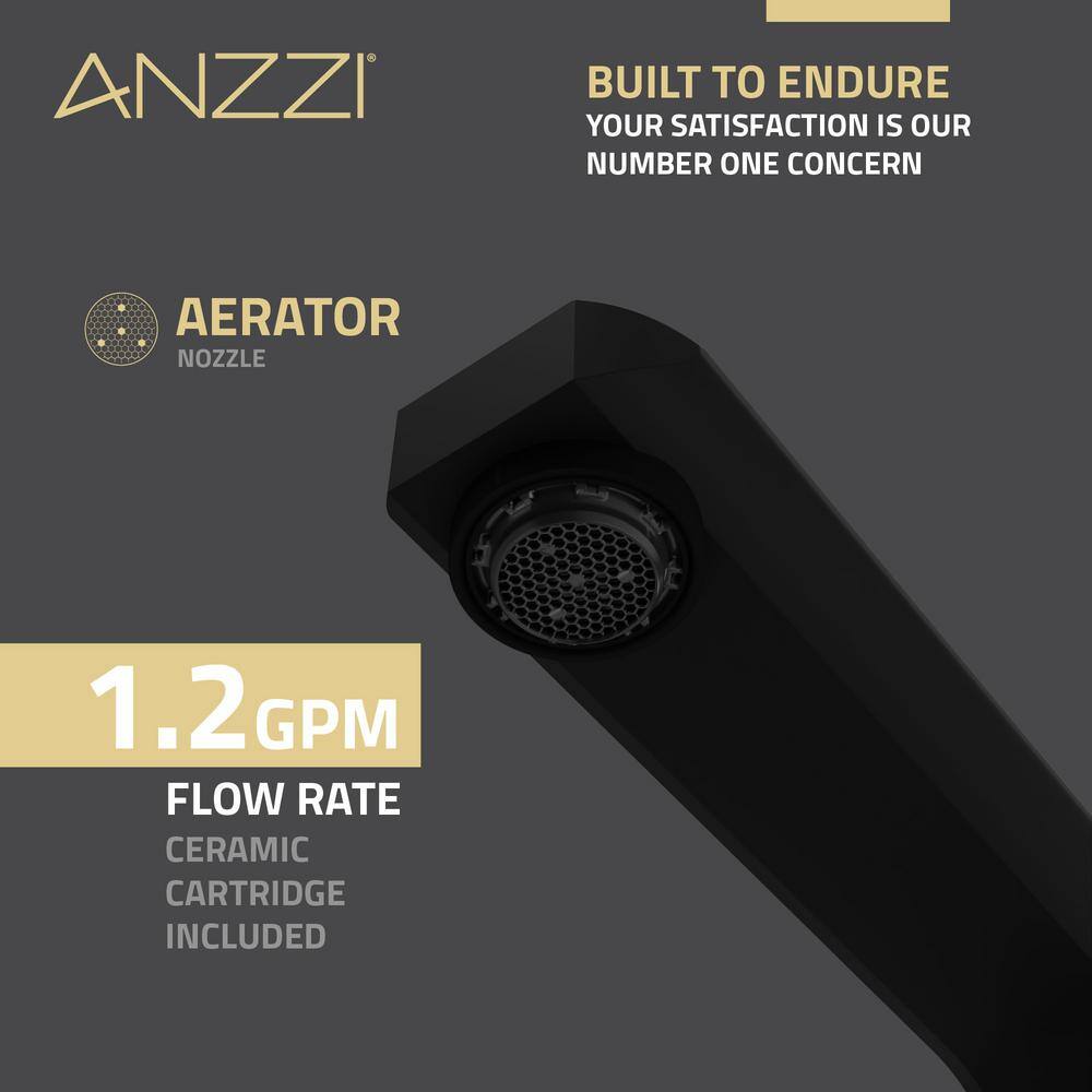 Matte Black and Brushed Gold 2-Handle Widespread Bathroom Faucet