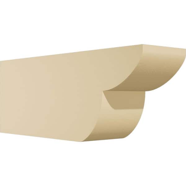 Ekena Millwork Standard Crestline 4 in. W x 6 in. H x 16 in. D Signature Urethane Rafter Tail Outlooker