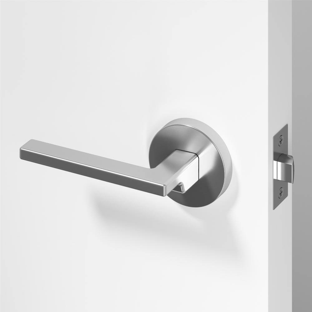 Dune Metal Chrome Passage Hall/Closet Flat Door Handle with Round Rosette price history on PriceWatchPro