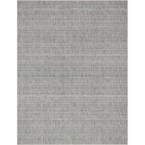 Beige 5 ft. 3 in. x 7 ft. 3 in. Flat-Weave Abstract Bali Retro Plaid Area Rug