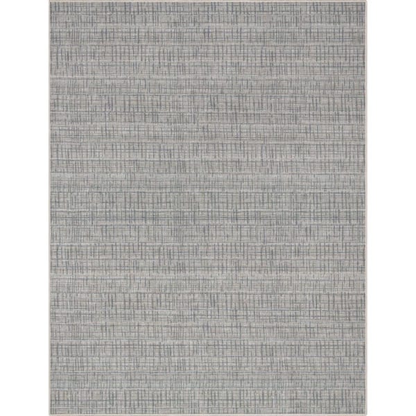 Well Woven Beige 9 ft. 10 in. x 13 ft. Flat-Weave Abstract Bali Retro Plaid Area Rug