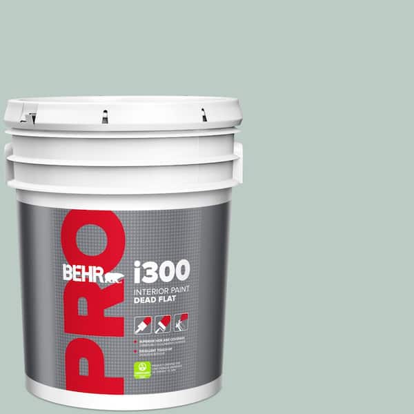 BEHR PRO 5 gal. #HDC-CL-23 Soothing Spring Dead Flat Interior Paint